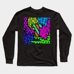 Alphabet Series - Letter T - Bright and Bold Initial Letters Long Sleeve T-Shirt